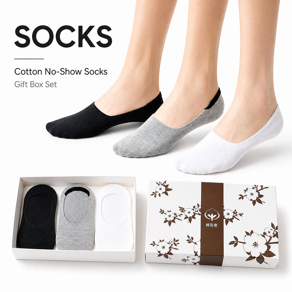 Invisibility Sock Loafer - 6 Pasang Kaos Kaki Unisex Katun