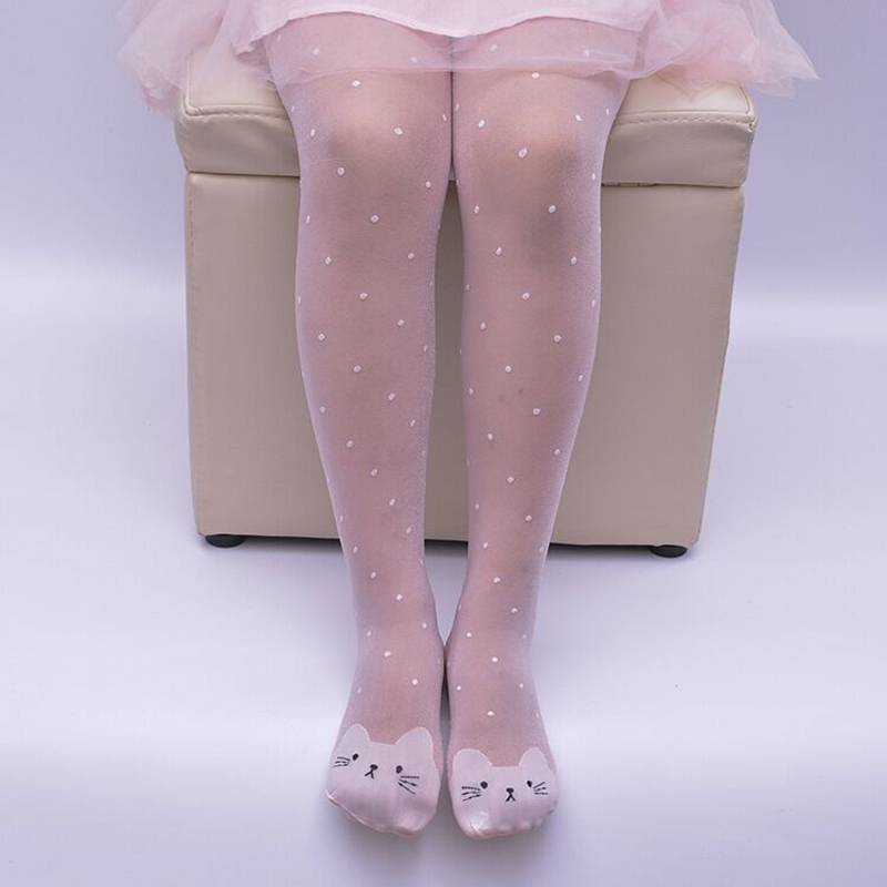 Tights Pantyhose Sheer - Stoking Tipis Motif Titik-titik untuk Anak