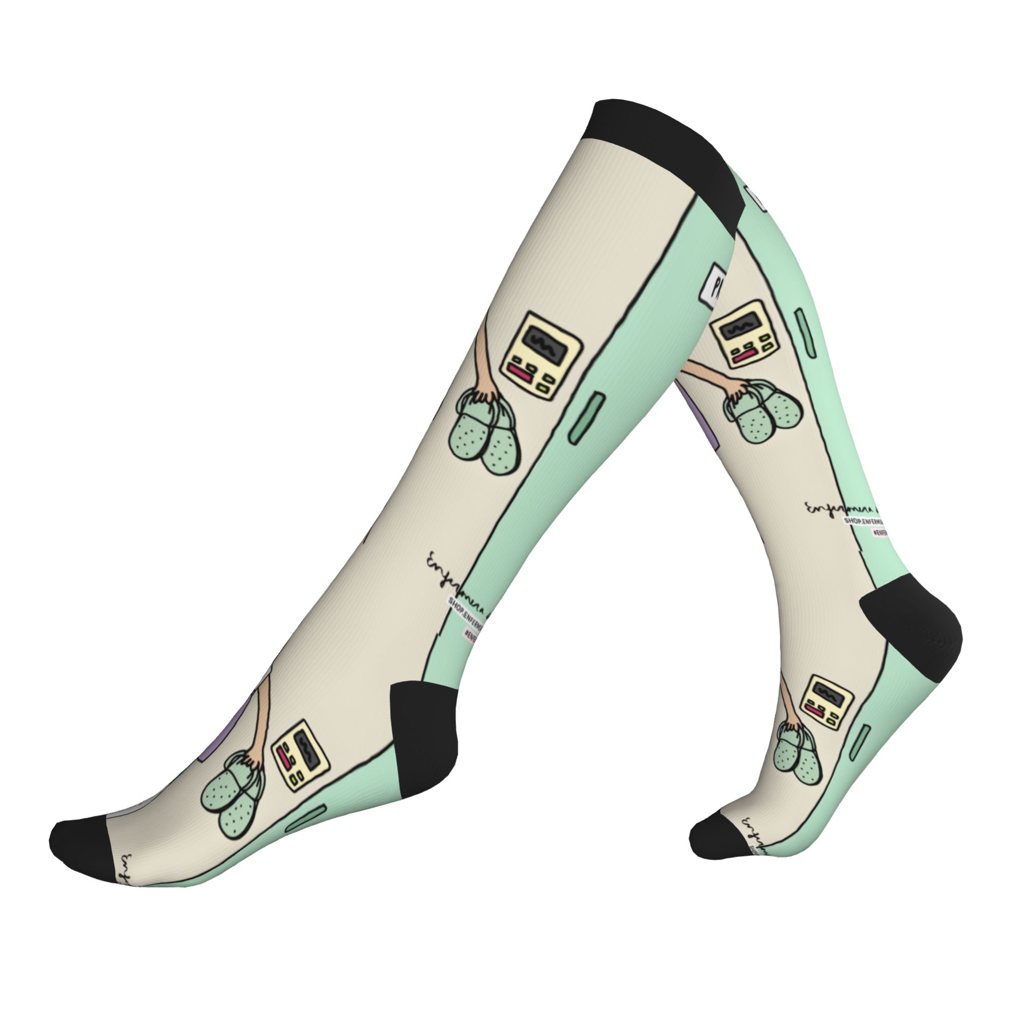 Compression Sock Medical - Enfermera En Apuros Kaus Kaki Pria
