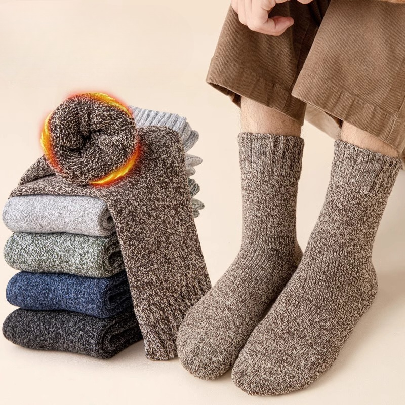 Thermal Sock Winter - 5 Pasang Kaus Kaki Katun Setengah