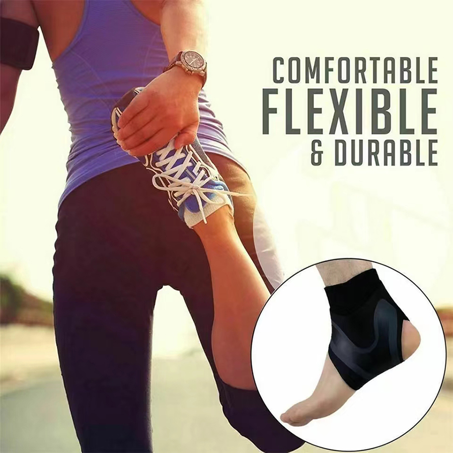 Ankle Brace Sock - Penyangga Pergelangan Kaki Bernapas, Kompresi, Pelindung,