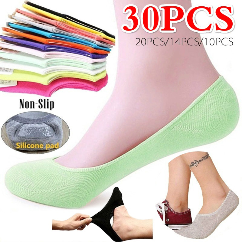Invisibility Sock Loafer - 5 Pasang 10 Buah Kaus Kaki
