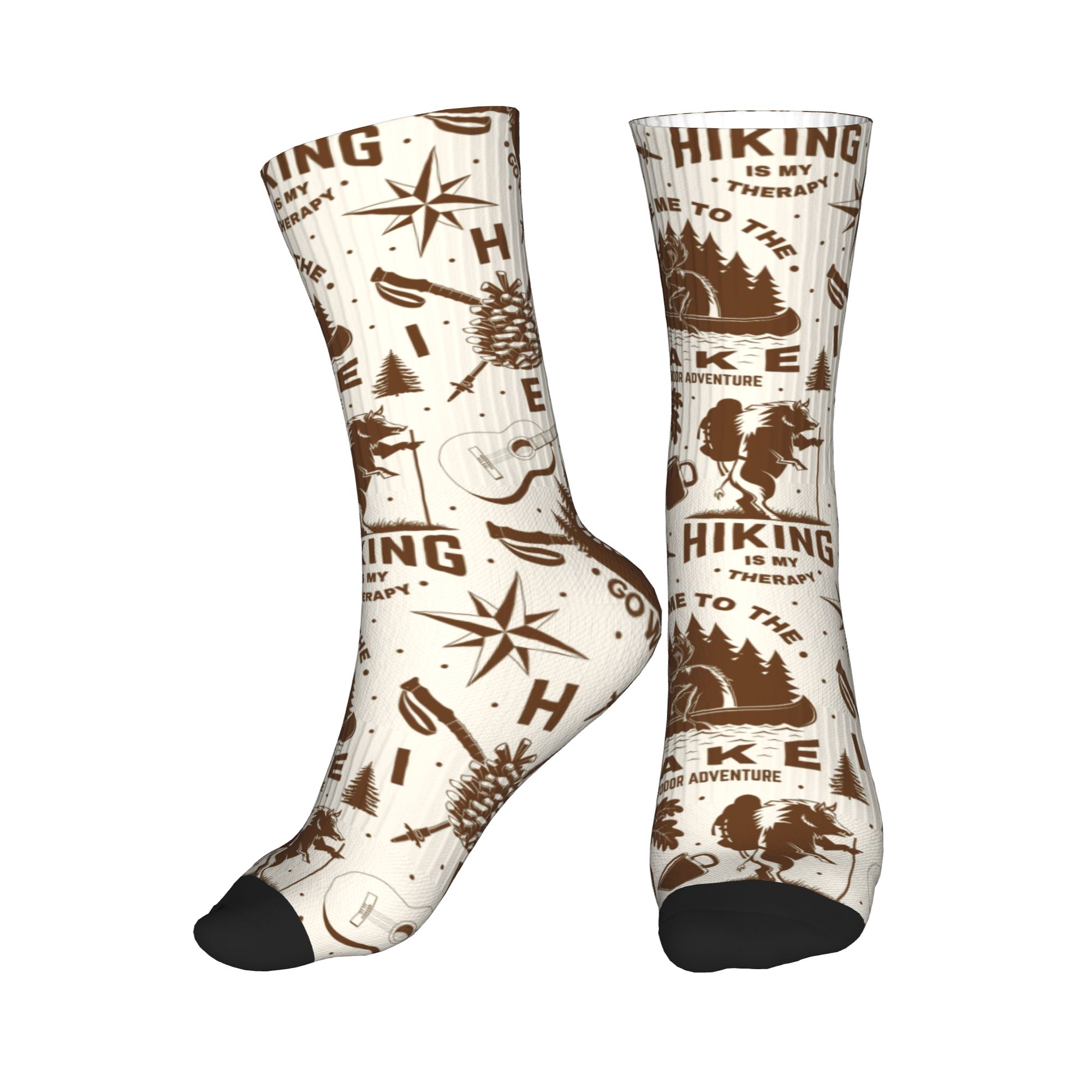 Dress Sock Men - Kaus Kaki Pria Vintage Motif Alam