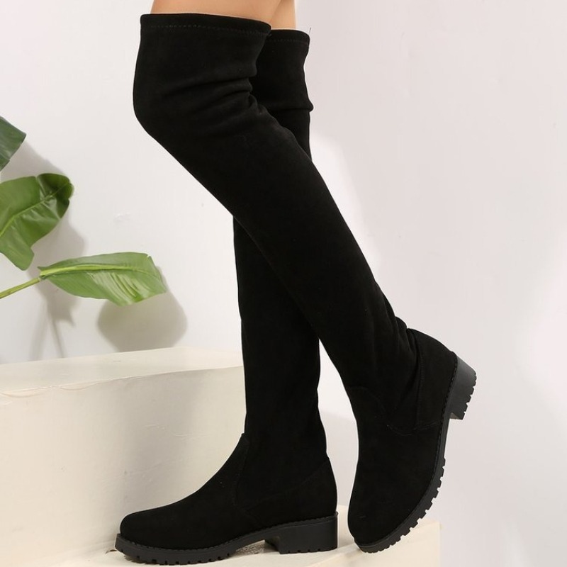 Sepatu Bot Wanita Di Atas Lutu - Knee High Sock Women ulasan dan harga