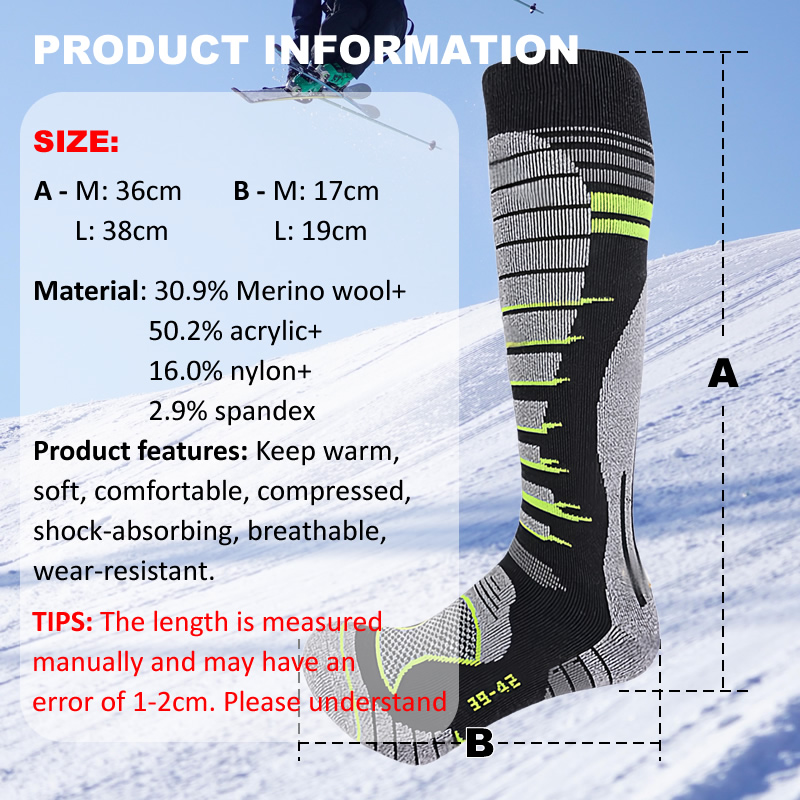 Kaos Kaki Ski Wol Merino Kaos  - Thermal Sock Winter ulasan dan harga