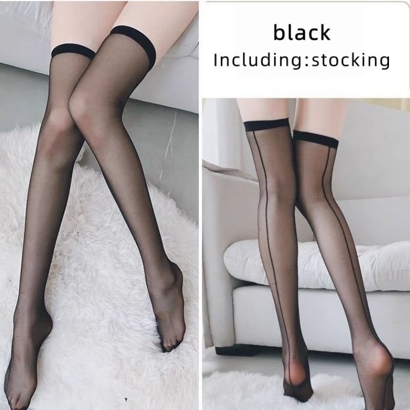 Stoking Wanita Setinggi Paha M - Thigh High Sock Stay Up ulasan dan harga