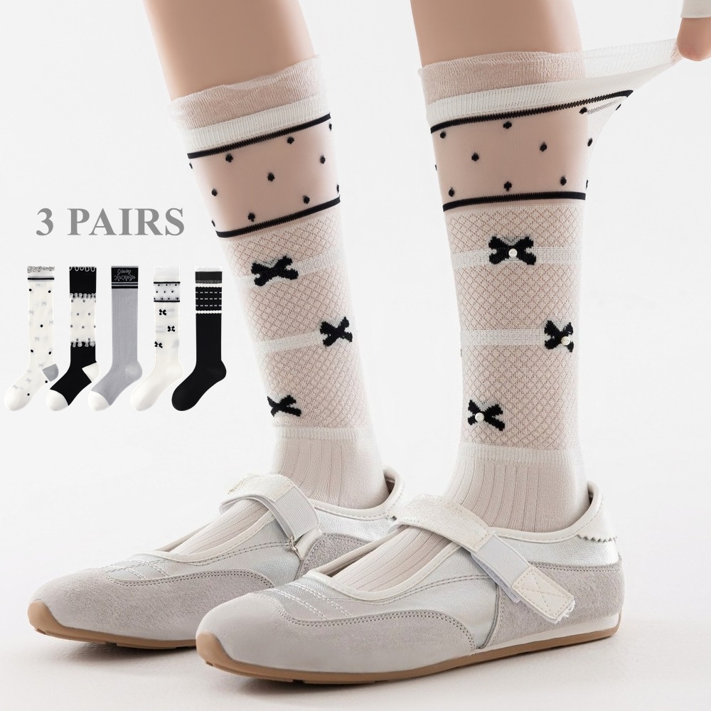 3 Pasang Kaus Kaki Wanita Lucu - Silk Sock Bamboo ulasan dan harga