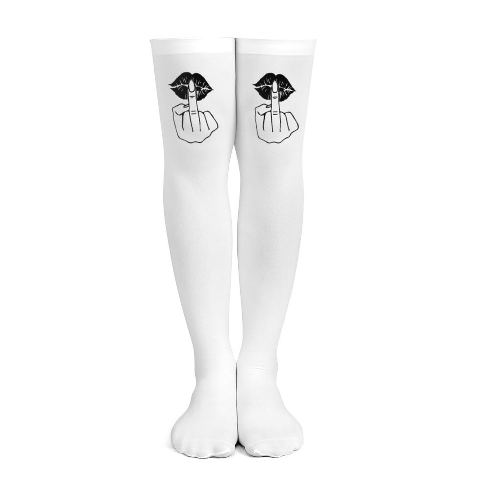 Kaos kaki wanita putih dengan  - Knee High Sock Women ulasan dan harga