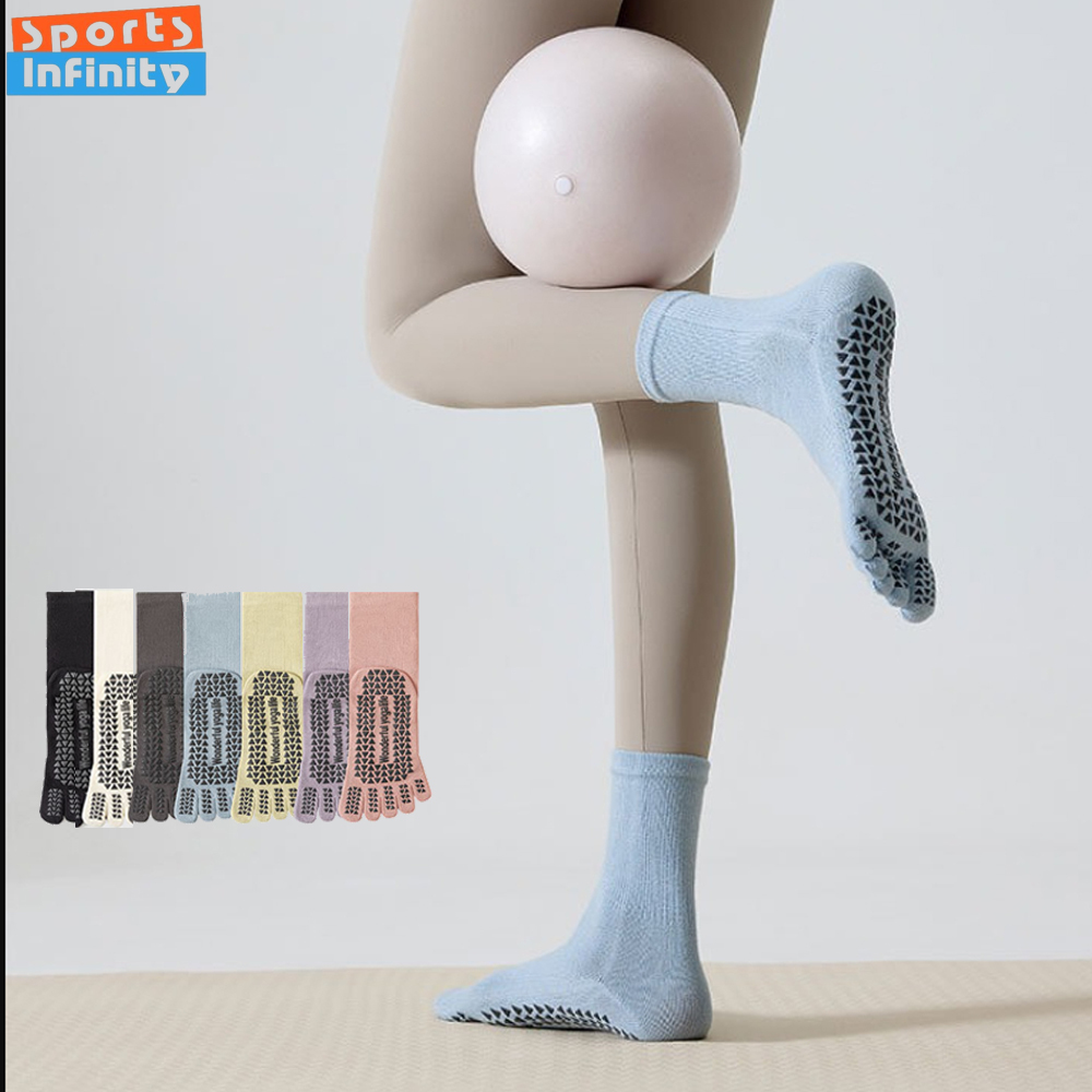 Kaos Kaki Yoga Lima Jari Anti  - Toe Sock Split ulasan dan harga