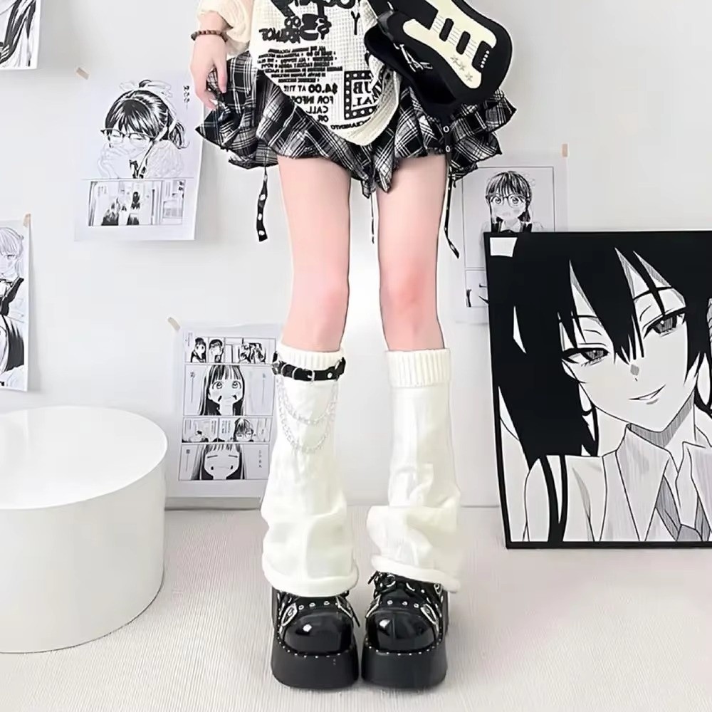 Penghangat Kaki Rajutan Gaya H - Boot Sock Slouchy ulasan dan harga