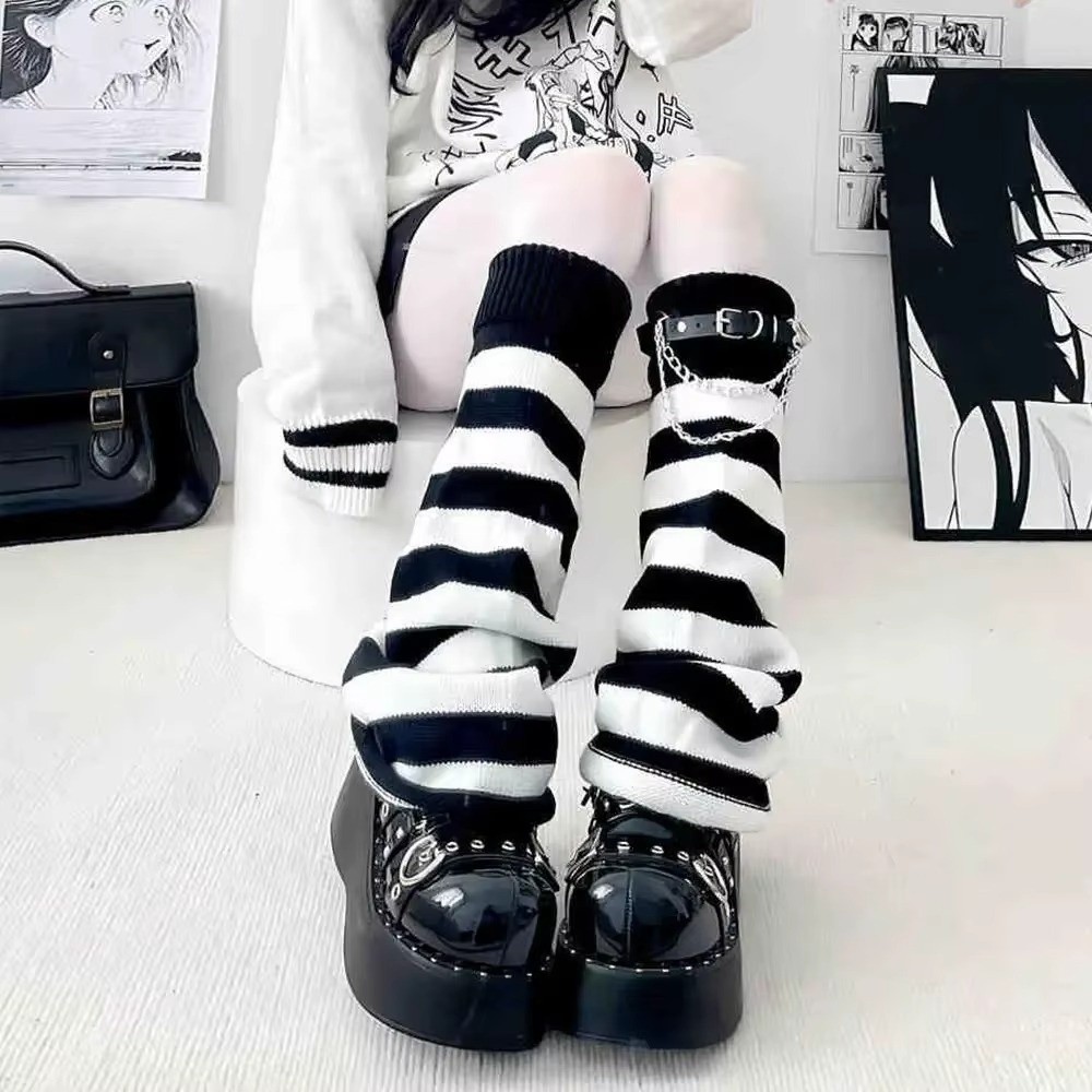 Penghangat Kaki Rajutan Gaya H - Boot Sock Slouchy ulasan dan harga