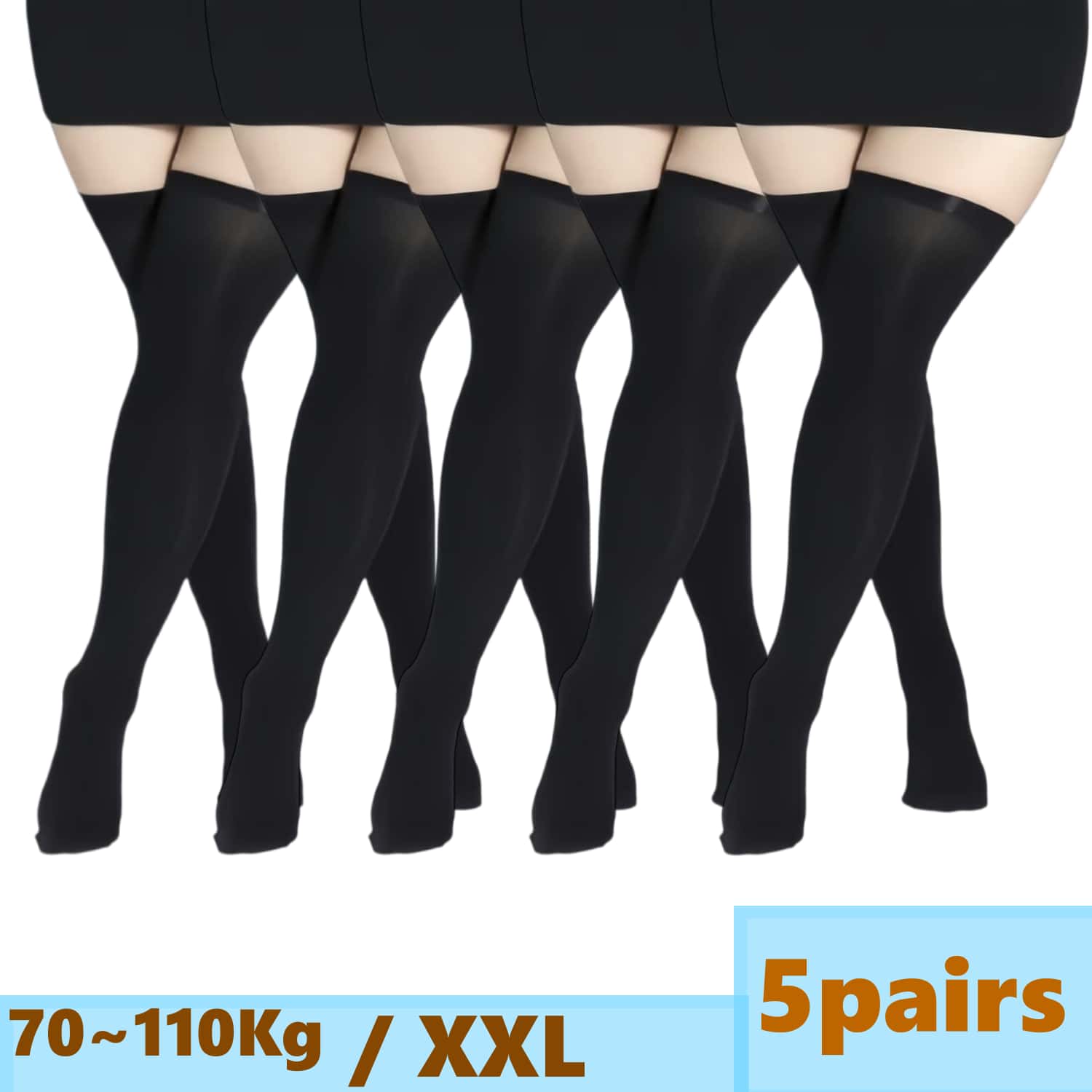 Stoking Wanita Ukuran Besar Be - Thigh High Sock Stay Up ulasan dan harga