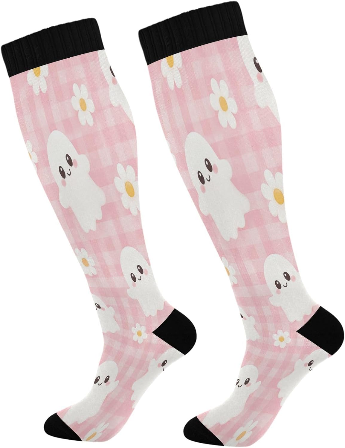 Kaus Kaki Kompresi Happy Hallo - Knee High Sock Women ulasan dan harga