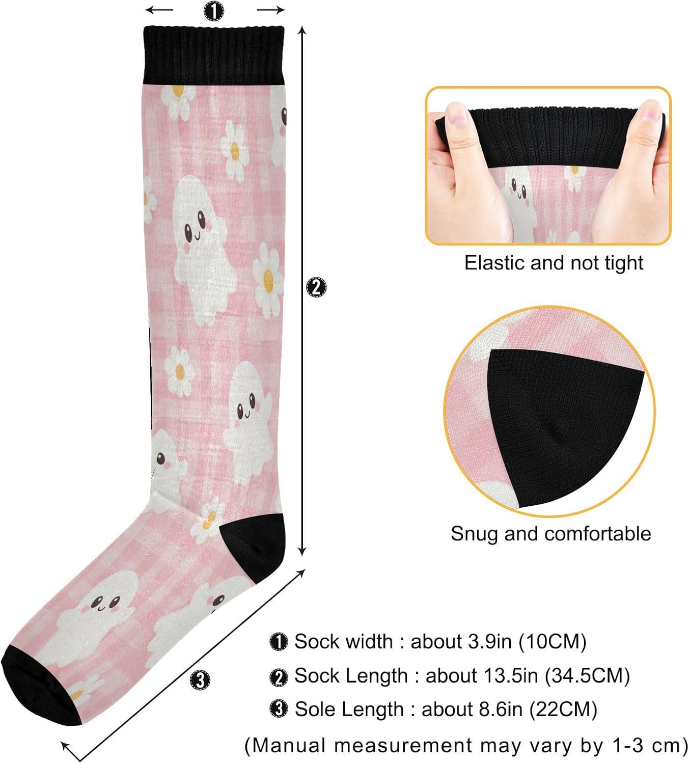 Kaus Kaki Kompresi Happy Hallo - Knee High Sock Women ulasan dan harga
