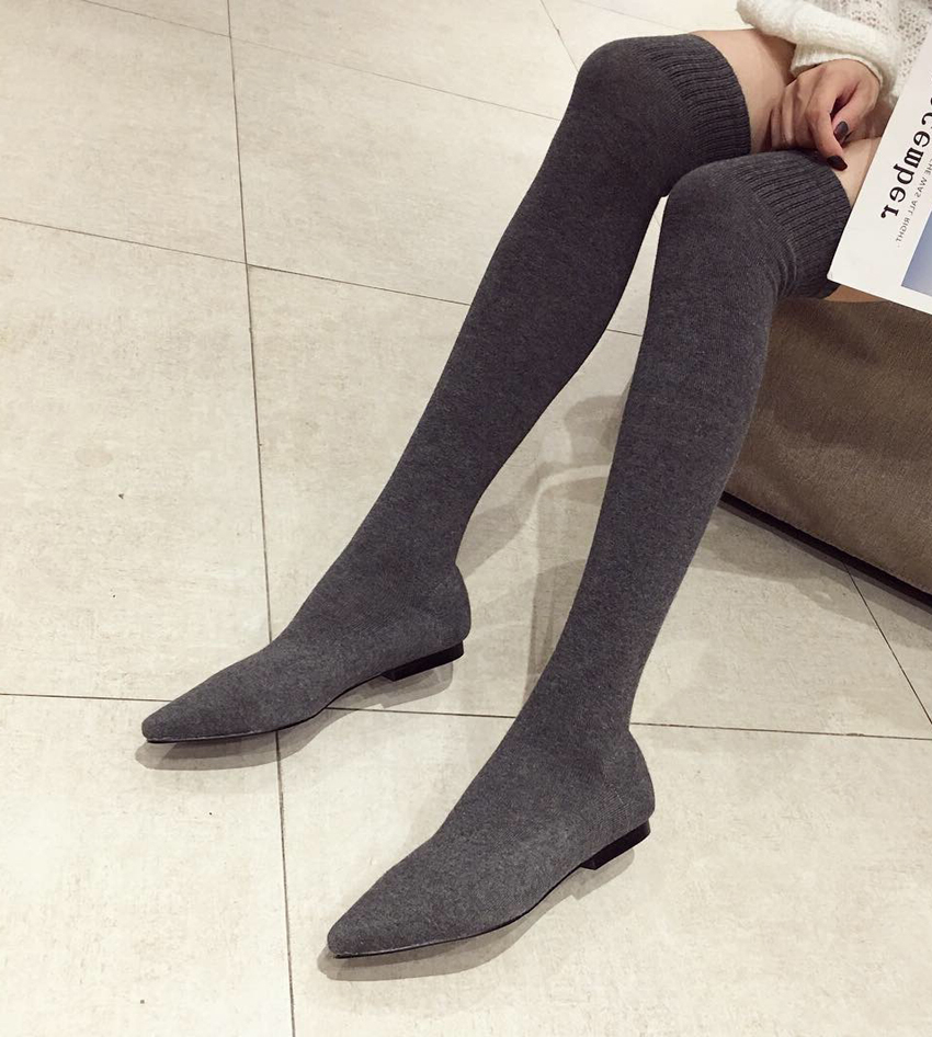 Sepatu Boots Wanita AIYKAZYSDL - Boot Sock Slouchy ulasan dan harga