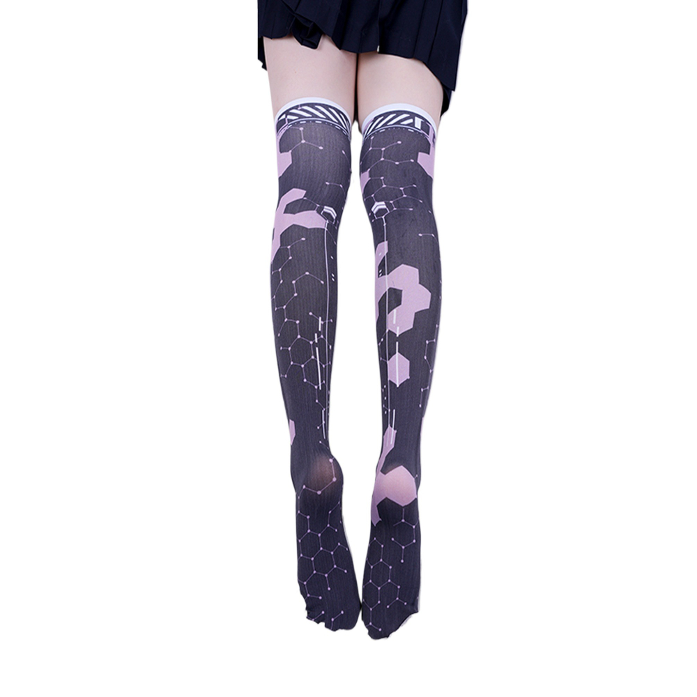 Stoking Robot AI Mech Game Ani - Knee High Sock Women ulasan dan harga